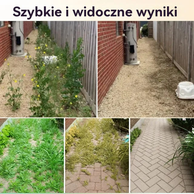 【9 saszetek】💥Silny herbicyd 2 w 1 💥Specjalnie opracowany do zwalczania chwastów odpornych na glifosat, działa w ciągu 6 godzin, niszcząc jednocześnie syntezę białka i pigmentu w chwastach!