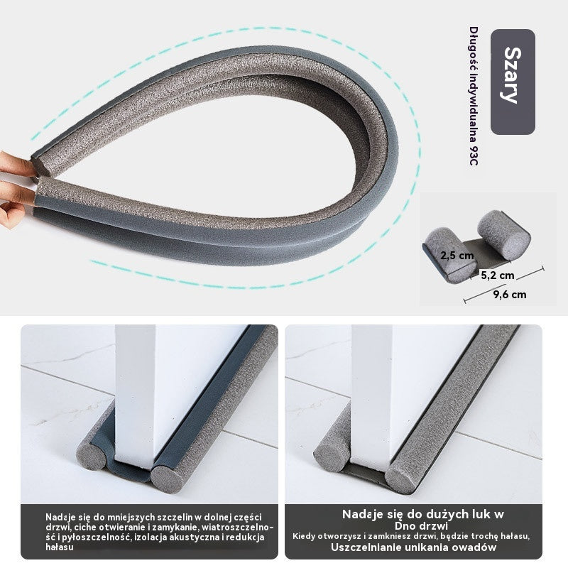 🔥🚪💨Pasek uszczelniający dolny otwór drzwi, wiatroszczelny, termoizolacyjny, pyłoszczelny🔥🚪Kup 2, a otrzymasz 2 gratis