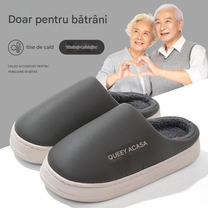 🔥⛄【36-42】Nowe zimowe wodoodporne pluszowe kapcie domowe modne bawełniane kapcie