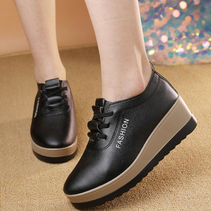 【35-42】🔥Pół ceny, promocja limitowana🔥damskie buty na grubej podeszwie ze skóry naturalnej, nowy modny model 2026 roku