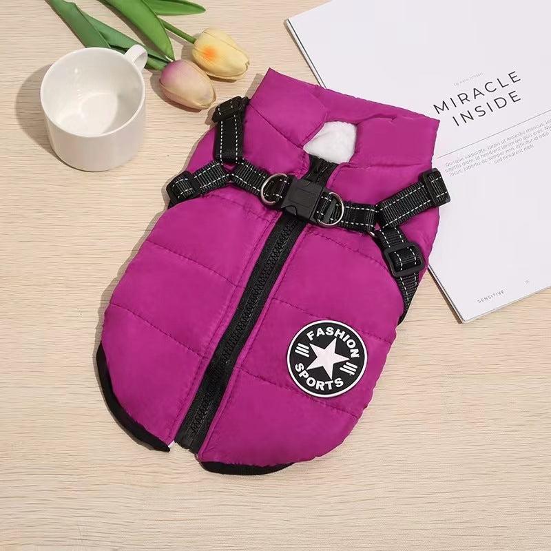 🐕‍🦺🔥【Plačilo ob dostavi】Jesensko/zimski smučarski kombinezon za hišne ljubljenčke, vodoodporna in topla bombažna jakna za pse