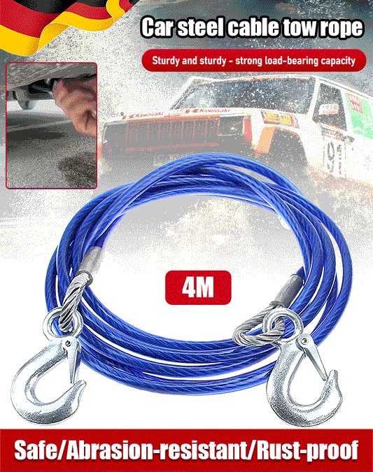 ⛓️🚗【4m-5ton】Lina holownicza, lina do ciągnięcia, lina ratunkowa, akcesoria bezpieczeństwa, niezbędne w Twoim pojeździe🔥