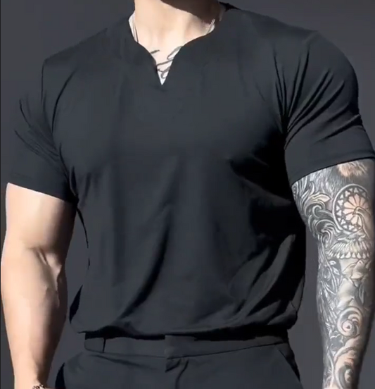 【S-5XL】2024 Męska letnia koszula z krótkim rękawem z bawełny typu Stretch-3662175