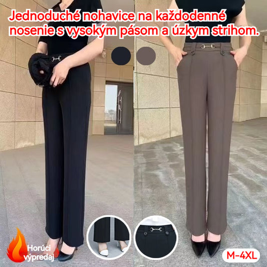 🔥【Kúp 1 a 1 zadarmo】🔥【M-4XL】👖🎁Nové kvalitné rovné nohavice na jesenné outdoorové ležérne nohavice, jednoduché legíny s vysokým pásom