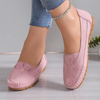 ☁【Suaves y cómodas, no querrás quitártelas】Zapatillas casuales con estilo, bordadas y con una suela ultrasuave.