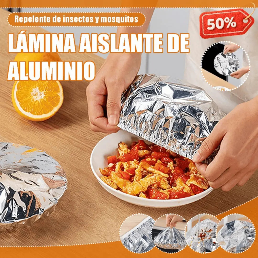📢📢 ¡50% DE DESCUENTO!⏰【100 piezas】 Cubierta aislante de papel de aluminio ✅️Pago contra entrega