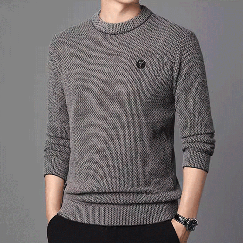 🔥❄️【50% отстъпка🎉】【M-4XL】Нов мъжки есенно/зимен топъл плетен пуловер, семпъл и многофункционален