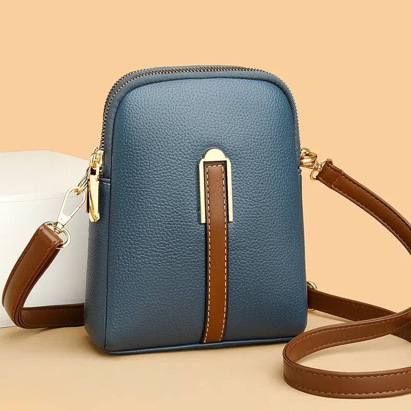 🔥✨【Zľava 50 %🔥】Štýlová a elegantná dámska malá crossbody kabelka z pravej kože