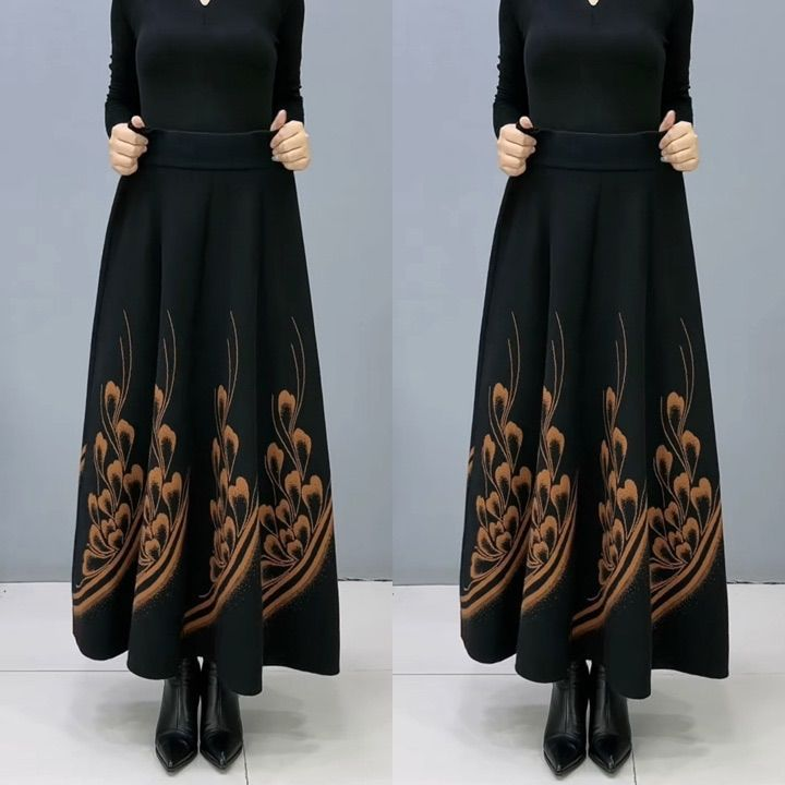 👗🎀【S-3XL】Nowa elegancka spódnica damska na jesień i zimę, gruba wełna, ciepła i wygodna