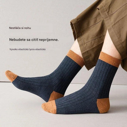 🧦🧦【Kúpte 10 kusov a získajte 10 kusov zadarmo】Pánske teplé dezodoračné ponožky absorbujúce pot