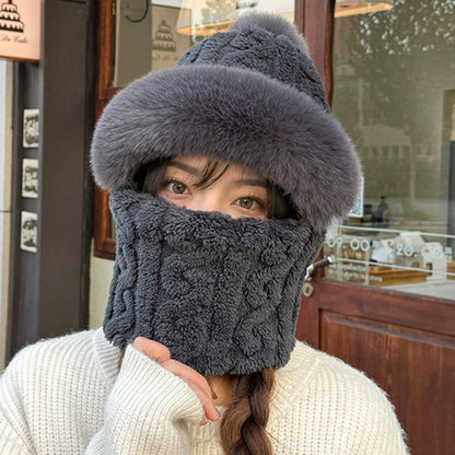 🔥🐏 Nowa, pogrubiona i pluszowa czapka i szalik, wiatroszczelna i odporna na zimno