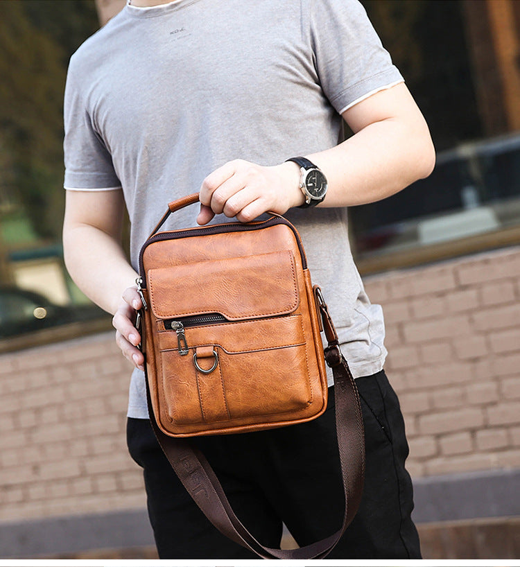 【Darmowa dostawa Za pobraniem】👜 50% zniżki🔥 Stylowa, codzienna męska torba ze skóry naturalnej o dużej pojemności ✅️Płatność przy odbiorze