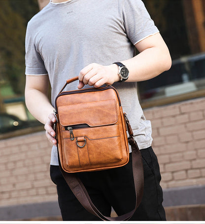 【Darmowa dostawa Za pobraniem】👜 50% zniżki🔥 Stylowa, codzienna męska torba ze skóry naturalnej o dużej pojemności ✅️Płatność przy odbiorze