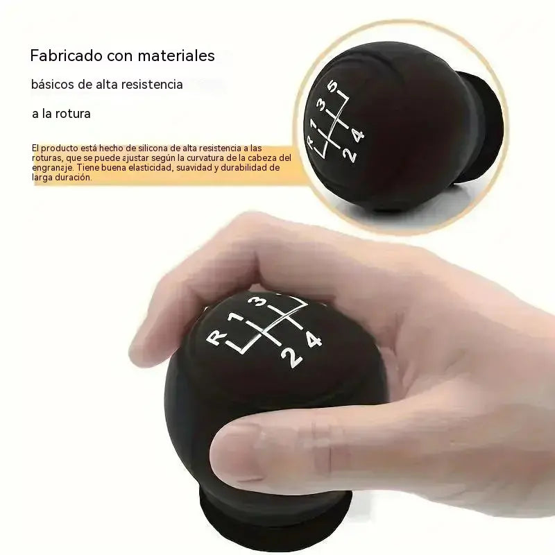 【5 piezas】✨ Dale un nuevo estilo a tu coche con esta funda de silicona para la palanca de cambios 🚘