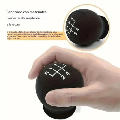【5 piezas】✨ Dale un nuevo estilo a tu coche con esta funda de silicona para la palanca de cambios 🚘