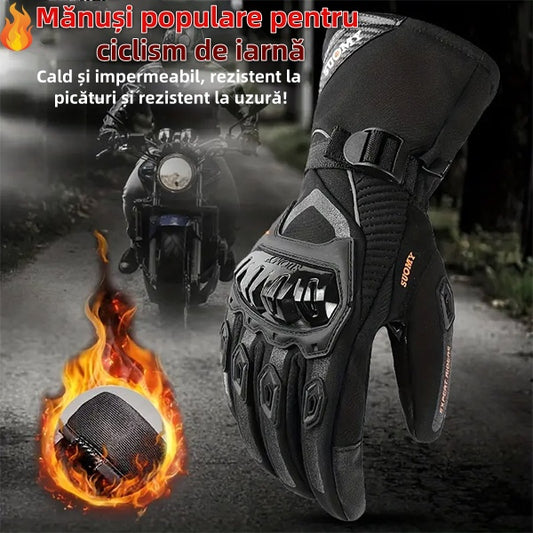 🔥💥【45% zniżki】🧤🧤Zimowe ciepłe rękawiczki motocyklowe-3883408