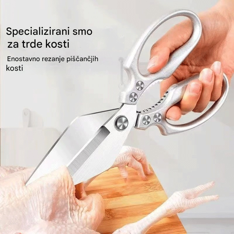 ✂🥩🔥Plačilo ob dostavi🔥 Večnamenske, trpežne in ostre kuhinjske škarje