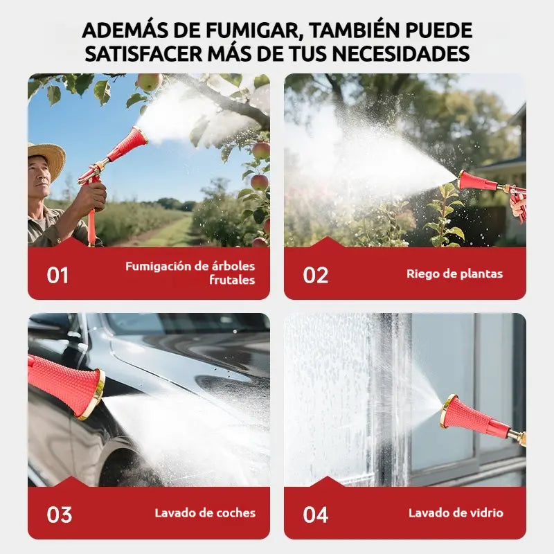 🎁🚿Pulverizador agrícola de alta presión con filtro y boquilla a prueba de viento.✅️Pago contra entrega