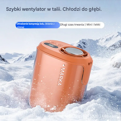 🌀 Wentylator bez użycia rąk z wyświetlaczem LED, wbudowanym klipsem i 199 poziomami regulacji