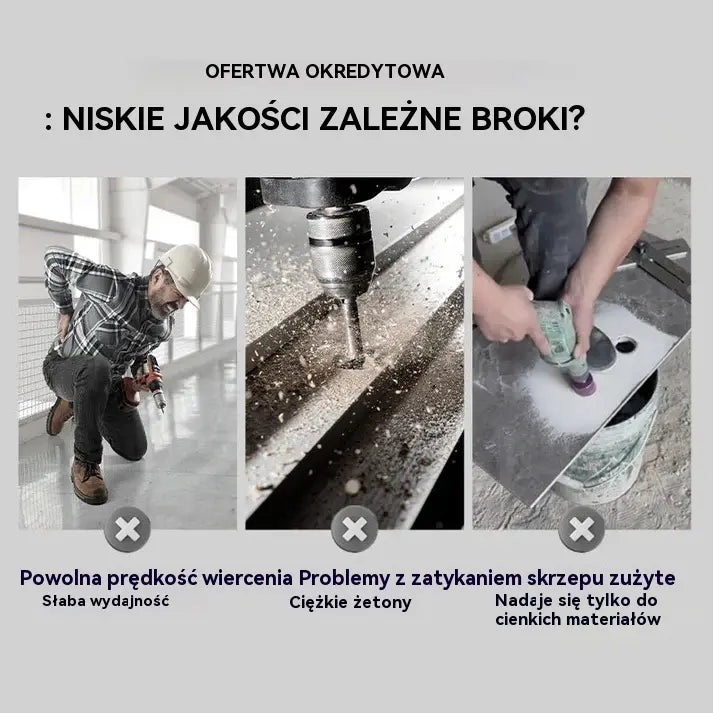 🔥Gorąca oferta 2026🔥 【4+5+6+8+10+12mm】🔥Zestaw 6-ostrzowych wierteł mimośrodowych o wysokiej wytrzymałości