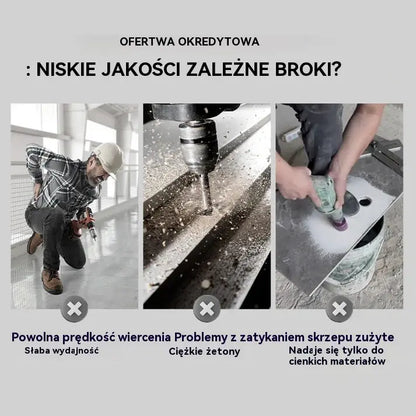 🔥Gorąca oferta 2026🔥 【4+5+6+8+10+12mm】🔥Zestaw 6-ostrzowych wierteł mimośrodowych o wysokiej wytrzymałości