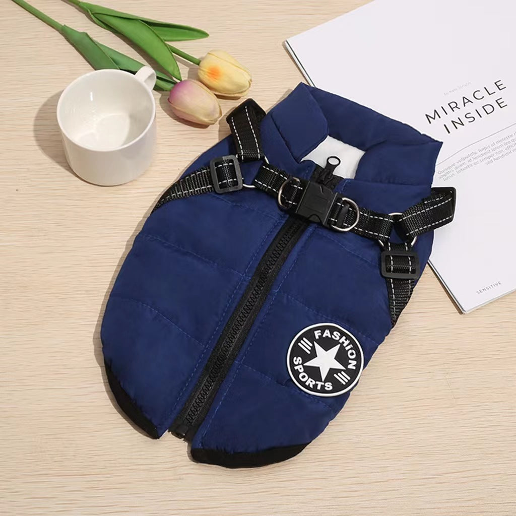 🐕‍🦺🔥【Plačilo ob dostavi】Jesensko/zimski smučarski kombinezon za hišne ljubljenčke, vodoodporna in topla bombažna jakna za pse