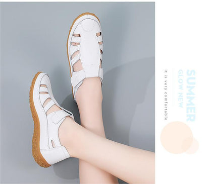✨【35-43】 Letnie ręcznie robione sandały retro z miękką podeszwą na rzepy