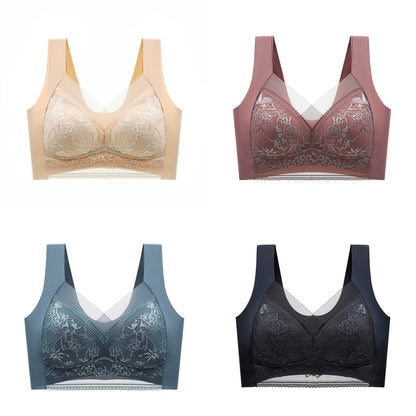 🔥⏳【40-110 KG】Damski wygodny, bezszwowy koronkowy biustonosz