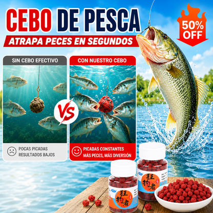 🔥🔥【10 piezas】(5 botellas de granulado grande + 5 botellas de granulado pequeño)Pellets de Cebo de Proteína Animal Fresca ✅️Pago contra entrega