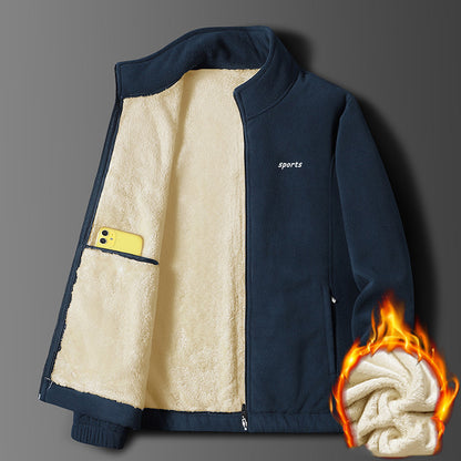 ⛄Zimski popust 49% [M-5XL] Moška jesensko-zimska nova odebeljena jakna iz jagnječje kože jesensko-zimska jakna iz odebeljene jagnječje kože