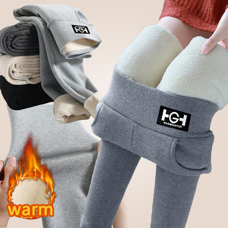 🔥🔥50% sleva【M-3XL】Legíny s vlněnou a zesílenou fleecovou podšívkou na podzim a zimu