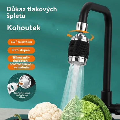 🔥💦 【Kupte jeden, druhý dostanete zdarma】Univerzální kuchyňská baterie s filtrem | Odolná proti stříkající vodě a s posilovačem tlaku vody