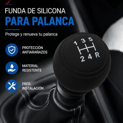【5 piezas】✨ Dale un nuevo estilo a tu coche con esta funda de silicona para la palanca de cambios 🚘