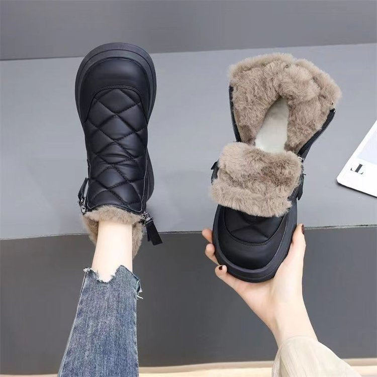 ✨👢【35-41】🔥⛄Нови есенни и зимни модни неплъзгащи се топли дамски снежни ботуши
