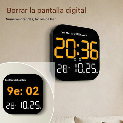 🕰️ Número 1 en ventas 🛏️ Reloj digital para hogar y oficina despierta suavemente sin alarmas molestas brillo ajustable y silencioso por la noche muestra temperatura compañero ideal diario 🌙