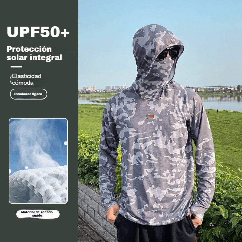 🔥【M-5XL】Ropa transpirable de protección solar para hombre, adecuada para deportes al aire libre y pesca. ✅️Pago contra entrega