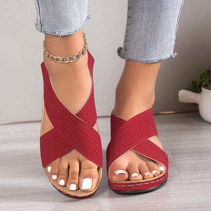 ✨👡50% de descuento🔥Sandalias de mujer con suela gruesa, en tallas grandes ✅️Pago contra entrega