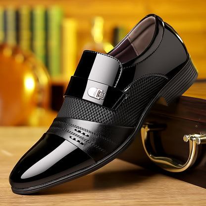 ✨🔥【38-48】2025 nowe męskie buty biznesowe ze skóry naturalnej ręcznie robione buty skórzane