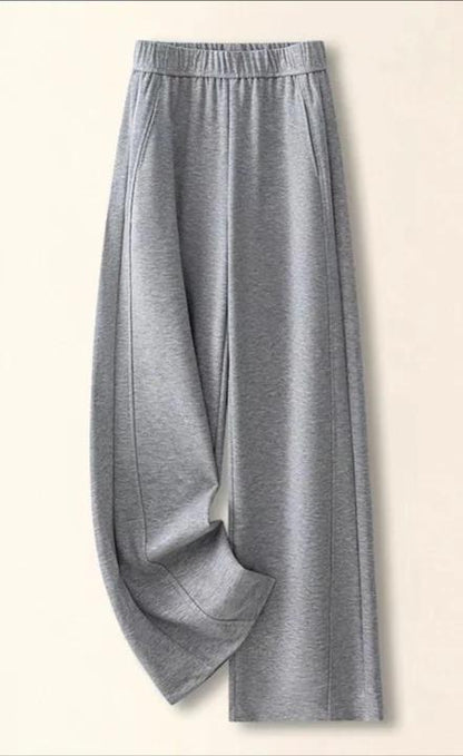 👖🔥Nové podzimní/zimní kalhoty slim fit s širokými nohavicemi z imitace kašmíru.Ležérní, pohodlné, ležérní, rovné nohavice【M-2XL】