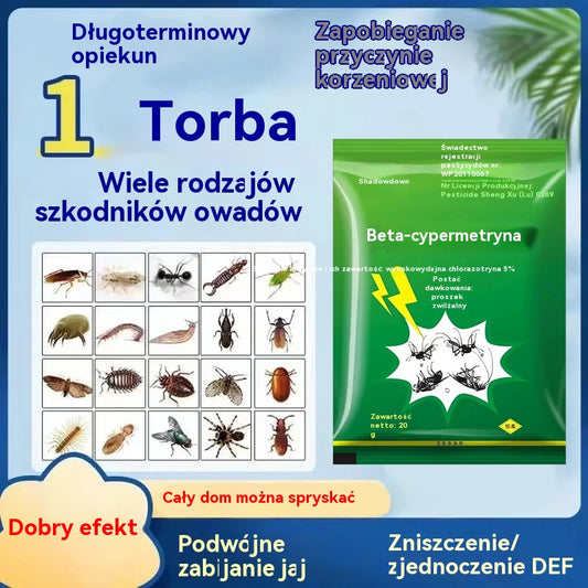 🦟【10 saszetek】❤️Specjalnie zaprojektowane do zabijania komarów i much na farmach, jedno opakowanie zabija pchły/szarańcze/karaluchy/muchy/komary!