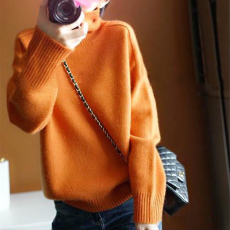 🔥✨Gorący nowy produkt【S-2XL】🎀🍂2024 Nowy damski, miękki, ciepły sweter z golfem-3829191