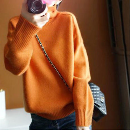🔥✨Gorący nowy produkt【S-2XL】🎀🍂2024 Nowy damski, miękki, ciepły sweter z golfem-3829191