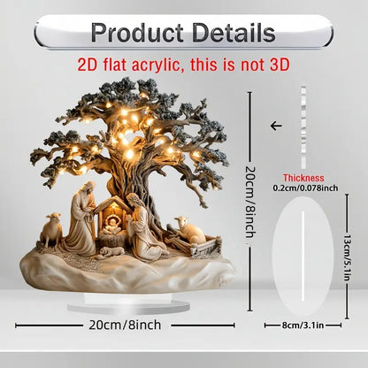 ✨⛪ Božični okraski za namizne mize, akrilni okraski