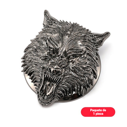 🚗【Compra 1 y llévate 1 gratis】🚗Cubierta de arranque con un botón con decoración de lobo de metal, accesorios para el interior del automóvil.Haz que el coche luzca sofisticado y de alta gama.