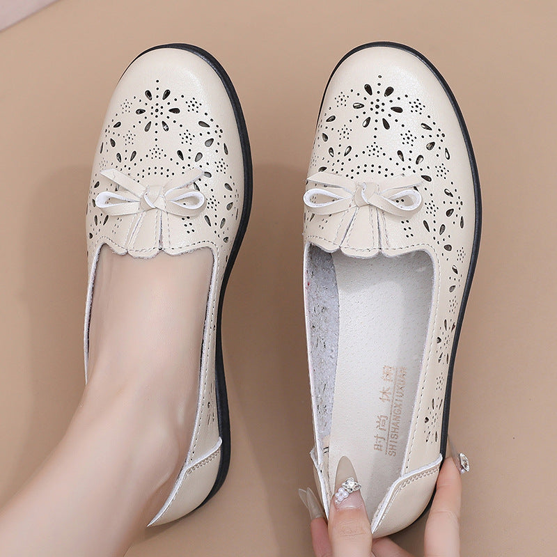 [Descuento por tiempo limitado] Zapatos de piel suave para mamás: transpirables y cómodos, tallas 35-41