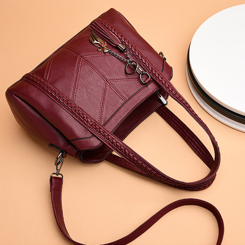 👜 Bolso clásico retro de gran capacidad y múltiples compartimentos para mujer, nuevo modelo 2026 de piel suave
