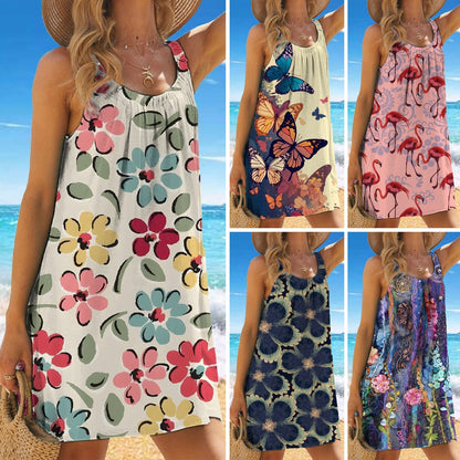 🎁✨🌊【S-5XL】Nova ljetna haljina s printom otvorenih ramena za 2026. godinu