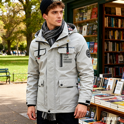 🔥Podzim/Zima sleva 50 % 【velikosti M–4XL】Model 2025: pánské bundy, teplé, větruodolné a voděodolné