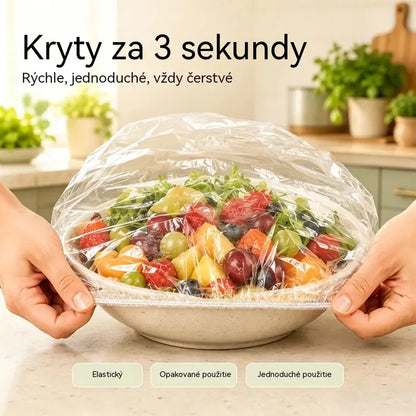 🔥【300 kusov】🍽️Extra veľký, hrubý, antibakteriálny plastový obal vhodný do potravín