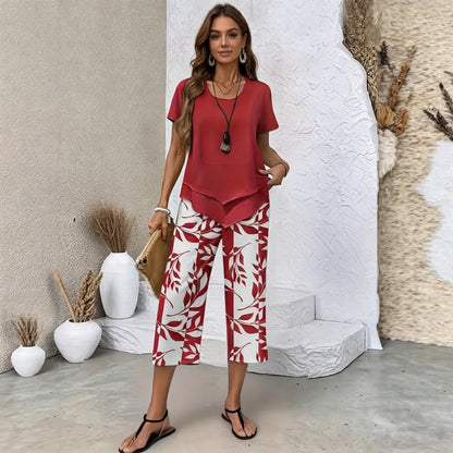 ✨✨【S-5XL】| Conjunto Fresco Brisa de 2 Piezas | Set de Verano Ligero y Elegante Multicolor ✅️Pago contra entrega